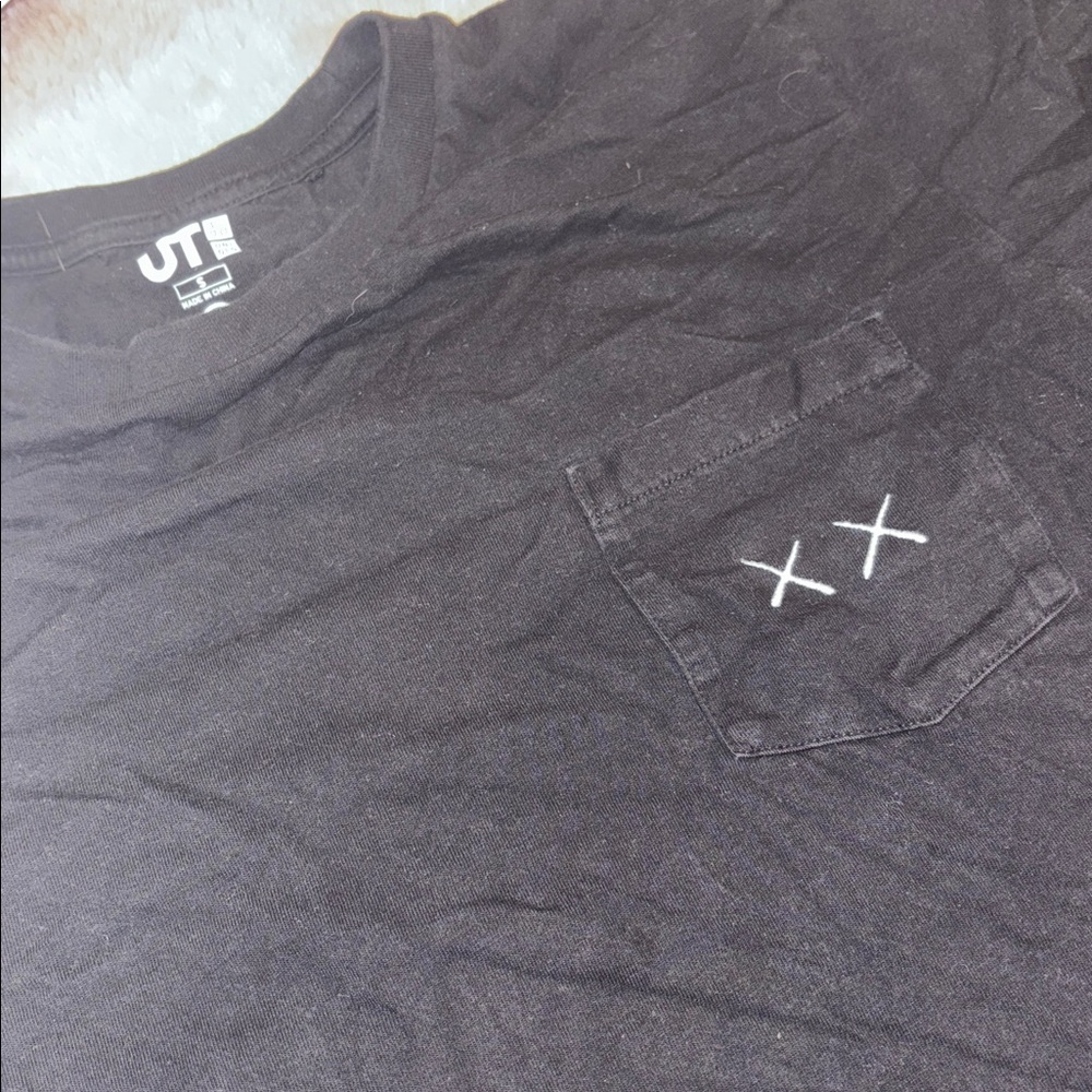 KAWS Sesame Street Black T-Shirt